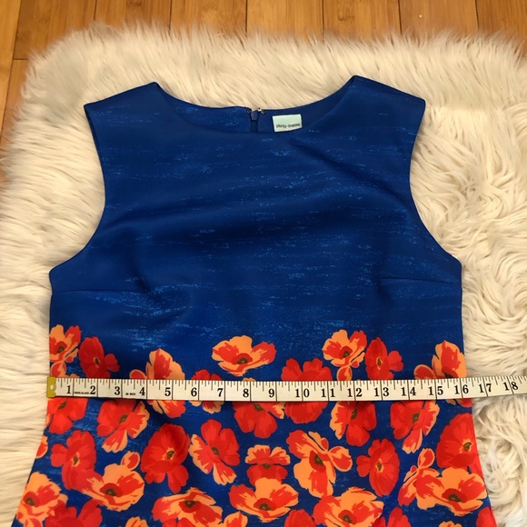 Plenty By Tracy Reese Jane Realistic Floral Daisy Poppies Prints Sheath Dress SP - Picture 10 of 12